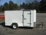 Enclosed 6' x 12' Trailer with Drop Gate Storage - Image 3