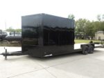 8.5x24 Hybrid Enclosed Trailer V-Nose (2) 7,000lb Axles Storage - Image 2