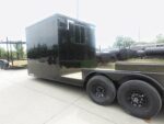 8.5x24 Hybrid Enclosed Trailer V-Nose (2) 7,000lb Axles Storage - Image 4