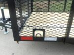 6.4x16 Dovetail Utility Trailer with Front Basket 2ft Mesh (2) 3500lb Axles - Image 4