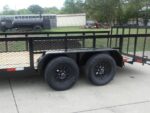 6.4x16 Dovetail Utility Trailer with Front Basket 2ft Mesh (2) 3500lb Axles - Image 8