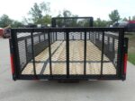 6.4x16 Dovetail Utility Trailer with Front Basket 2ft Mesh (2) 3500lb Axles - Image 14