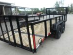 6.4x16 Dovetail Utility Trailer with Front Basket 2ft Mesh (2) 3500lb Axles - Image 15