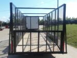 6.4x16 Dovetail Utility Trailer 6ft Mesh Sides (2) 3,500lb Axles - Image 5