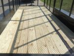 6.4x16 Dovetail Utility Trailer 6ft Mesh Sides (2) 3,500lb Axles - Image 15