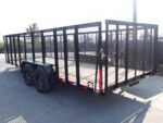 7x20 Straight Deck Utility Trailer 4ft Mesh Sides (2) 3,500lb Axles - Image 7