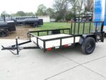7x10 Powder Coated Dovetail Utility Trailer 3500lb Axle - Image 2