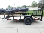 7x10 Powder Coated Dovetail Utility Trailer 3500lb Axle - Image 3