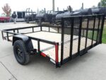 7x10 Powder Coated Dovetail Utility Trailer 3500lb Axle - Image 4