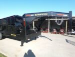 7x16 Gooseneck Telescopic I-Beam Dump Trailer 4ft Sides (2) 7K Axles - Image 3
