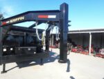 7x16 Gooseneck Telescopic I-Beam Dump Trailer 4ft Sides (2) 7K Axles - Image 4