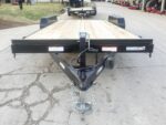 7x18 Wood Deck Car Hauler (2) 3500lb Axle w/ Brake and Ramps 7K GVWR - Image 2