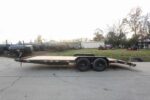 7x20 Wood Deck Car Hauler (2) 5200lb Axle w/ Brake and Ramps - Image 4