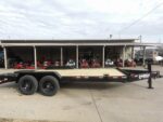 7' x 18' Equipment Trailer Dovetail King Kong Ramps 2- 7k Axles 14k GVWR - Image 10