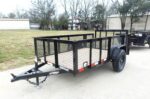 5x10 Dovetail Utility Trailer 2ft Mesh sides 3500lb Axle