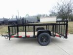 5x10 Dovetail Utility Trailer 2ft Mesh sides 3500lb Axle - Image 3