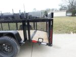 5x10 Dovetail Utility Trailer 2ft Mesh sides 3500lb Axle - Image 5