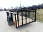5x10 Dovetail Utility Trailer 2ft Mesh sides 3500lb Axle - Image 6