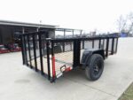 5x10 Dovetail Utility Trailer 2ft Mesh sides 3500lb Axle - Image 8