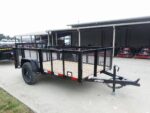 5x10 Dovetail Utility Trailer 2ft Mesh sides 3500lb Axle - Image 10