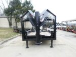 7x14 Gooseneck Equipment Trailer (2) 7K Axles with Stand-Up Ramps 14k Gvwr - Image 2