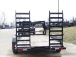 7x14 Gooseneck Equipment Trailer (2) 7K Axles with Stand-Up Ramps 14k Gvwr - Image 5