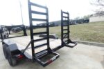7x16 Gooseneck Equipment Trailer (2) 7K Axles with Stand-Up Ramps 14k GVWR - Image 7