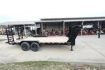 7' x 18' Gooseneck Equipment Trailer (2) 7K Axles Standup Ramps 14k GVWR - Image 9