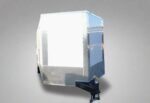 8.5x24 White V-Nose Enclosed Trailer (2) 3500lb Axles 7K GVWR - Image 2