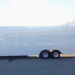 8.5x24 White V-Nose Enclosed Trailer (2) 3500lb Axles 7K GVWR