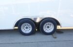 8.5x24 White V-Nose Enclosed Trailer (2) 3500lb Axles 7K GVWR - Image 5
