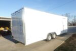 8.5x24 White V-Nose Enclosed Trailer (2) 3500lb Axles 7K GVWR - Image 8