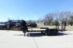 7' x 18' Gooseneck Equipment Trailer (2) 7K Axles Standup Ramps 14k GVWR - Image 2