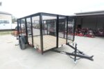6.4x10 Utility Trailer with 4ft Mesh Sides 3500lb Axle Dovetail