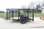 6.4x10 Utility Trailer with 4ft Mesh Sides 3500lb Axle Dovetail - Image 4