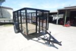 5x10 Straight Deck Debris Loader Utility Trailer (1) 3500lb Axle