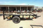 6' 4" x 10 Utility Trailer Dovetail Powder Coated With Gate 3,500lb Axle - Image 6