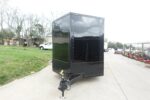 8.5x20 VNose Black with Black Out Trim Enclosed Trailer (2) 5200lb Axles With Brakes 7'6 Interior Height E-Track - Image 2