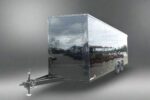 8.5x20 VNose Black with Black Out Trim Enclosed Trailer (2) 5200lb Axles With Brakes 7'6 Interior Height E-Track
