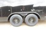 8.5x20 VNose Black with Black Out Trim Enclosed Trailer (2) 5200lb Axles With Brakes 7'6 Interior Height E-Track - Image 7