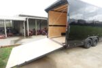 8.5x20 VNose Black with Black Out Trim Enclosed Trailer (2) 5200lb Axles With Brakes 7'6 Interior Height E-Track - Image 10