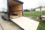 8.5x20 VNose Black with Black Out Trim Enclosed Trailer (2) 5200lb Axles With Brakes 7'6 Interior Height E-Track - Image 11