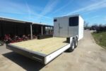 8.5x24 White Hybrid Enclosed V nose (2) 7K axles (2) 30x30 Windows No rails Pintle Hitch - Image 7