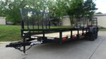 7x20 Straight Deck Utility Trailer with Side Gate (2) 5,200lb Axles HD