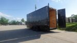 7x20 V Nose Charcoal With Black Out Trim Enclosed Trailer (2) 3500 LB Axles 9 Ft Interior height Barn Doors - Image 11
