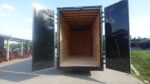 7x20 V Nose Charcoal With Black Out Trim Enclosed Trailer (2) 3500 LB Axles 9 Ft Interior height Barn Doors - Image 13