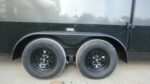 7x20 V Nose Charcoal With Black Out Trim Enclosed Trailer (2) 3500 LB Axles 9 Ft Interior height Barn Doors - Image 10