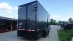 7x20 V Nose Charcoal With Black Out Trim Enclosed Trailer (2) 3500 LB Axles 9 Ft Interior height Barn Doors - Image 7
