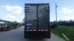 7x20 V Nose Charcoal With Black Out Trim Enclosed Trailer (2) 3500 LB Axles 9 Ft Interior height Barn Doors - Image 8