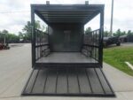 8.5x20 Charcoal Blackout Trim VNose Hybrid Enclosed Trailer Roof (2) 3500lb Axles 50 AMP Electrical Package - Image 14